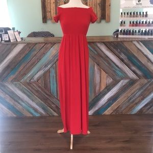 Off the shoulder dress